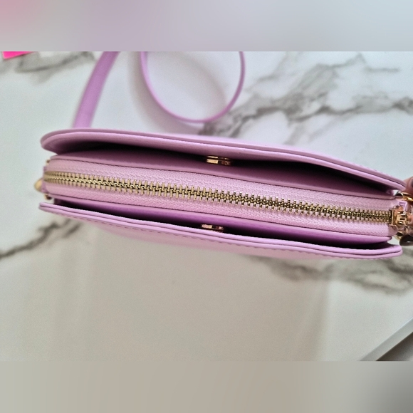 Furla NEW Lilac Leather Crossbody Bag – Small Dome Style, Gold Hardware - Picture 8 of 8